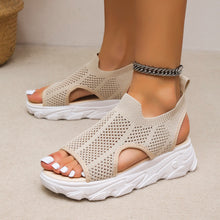 Load image into Gallery viewer, Women&#39;s Knitted Elastic Platform Casual Sandals
