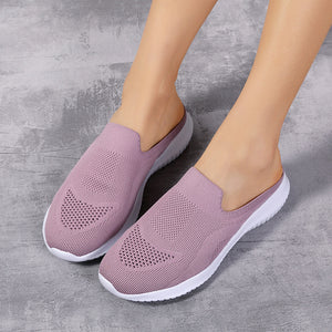 Women's mesh breathable flat casual shoes