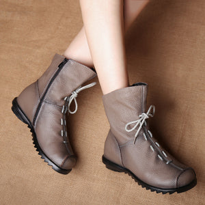 New winter low heel warm short boots