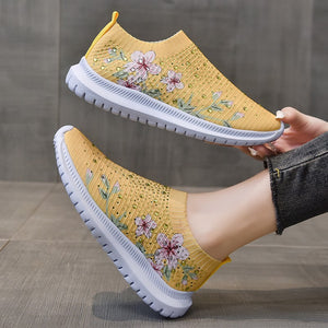 Women's Rhinestone Stretch Casual Breathable Sneakers