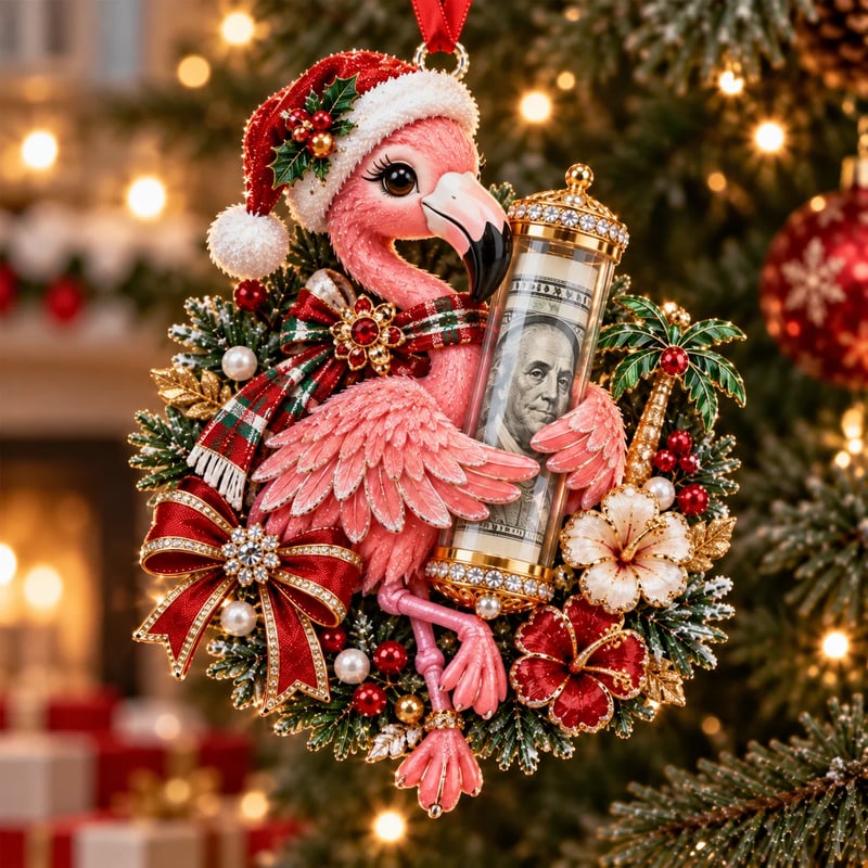 💵 Christmas Cash Gift Ornament - ✨A Fun Way to Give Money This Christmas