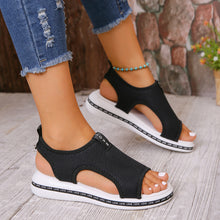 Load image into Gallery viewer, Summer Fashion Flat Fly Woven Women&#39;s Sandals
