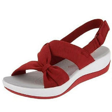 Load image into Gallery viewer, Women&#39;s Casual Simple Bow Wedge Sandals
