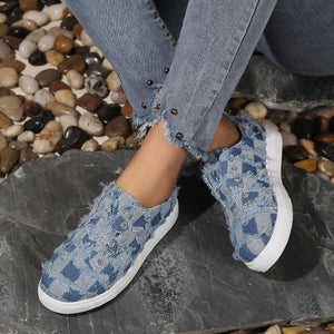 Women's Low Top Breathable Denim Shoes