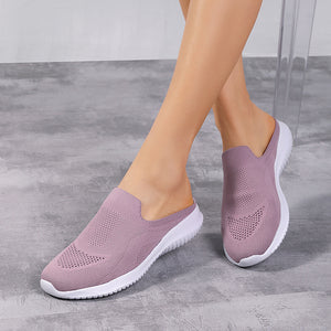 Women's mesh breathable flat casual shoes