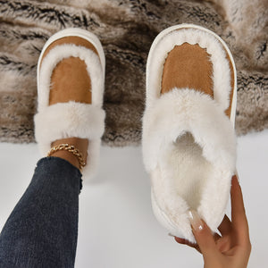 Women's Slippers Soft Plush Winter Warm Bedroom Shoes