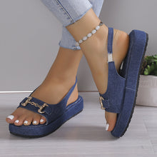 Load image into Gallery viewer, Women&#39;s Round Toe Open Toe Flat Sandals
