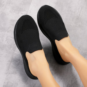 Women's mesh breathable flat casual shoes