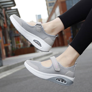 Women's Thick Sole Mesh Velcro Shoes