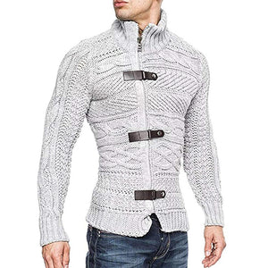 Men's Round Neck Sweater Casual Knitted Sweater