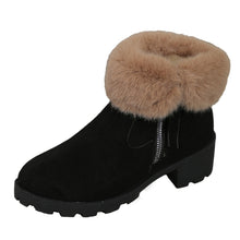 Load image into Gallery viewer, Women&#39;s Thick Heel Warm and Comfortable Martin Boots
