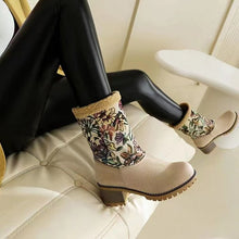 Load image into Gallery viewer, Women&#39;s warm thick sole high heel snow boots
