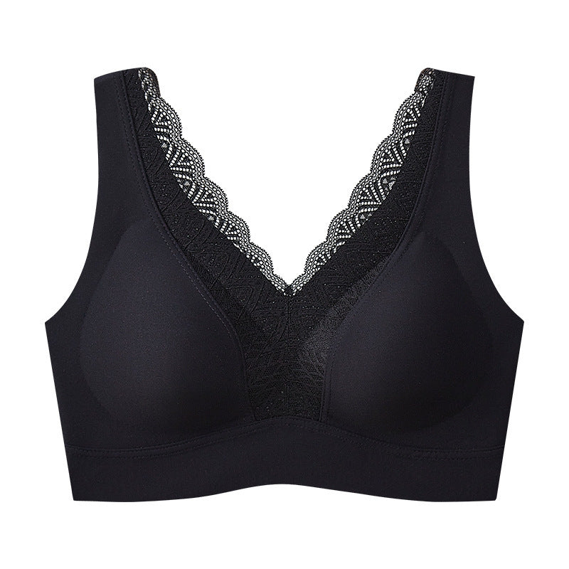 Thin Lace Beautiful Back Wireless Push-Up Bra