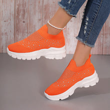 Load image into Gallery viewer, Women&#39;s Flyknit Mesh Rhinestone Casual Shoes
