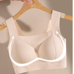 Seamless Back-Wrapped Half-Vest Sleep Bra