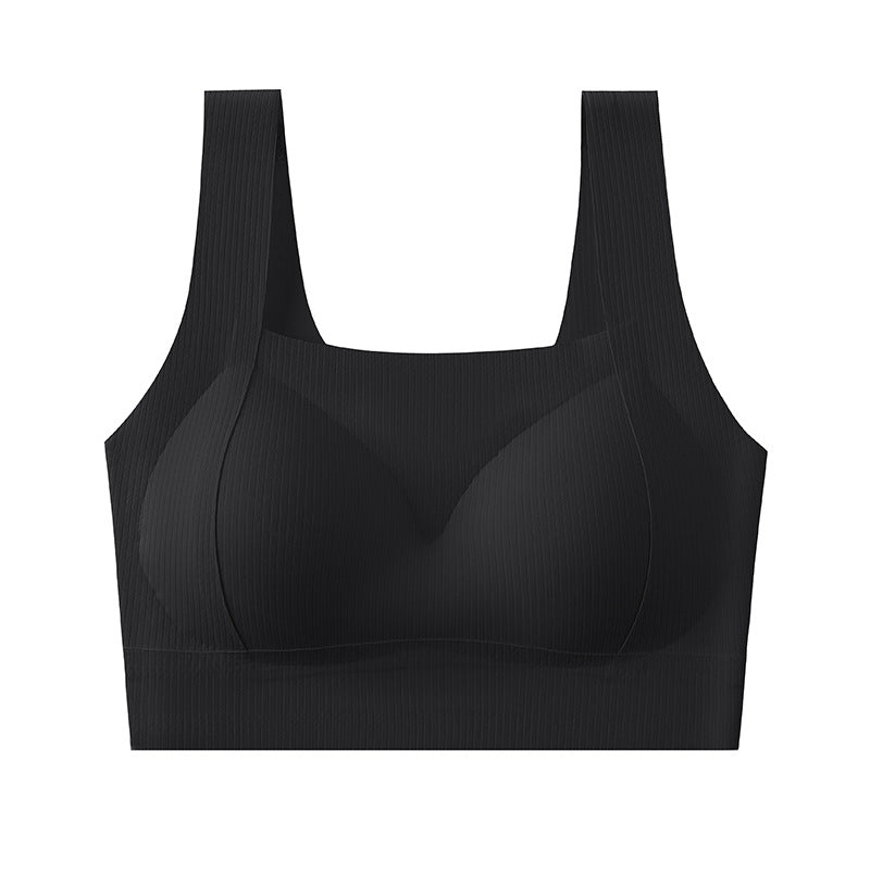 Seamless Back-Wrapped Half-Vest Sleep Bra