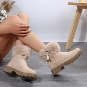 New winter women's thickened short snow boots