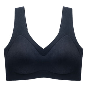 High Support Sports Bra Supportive V-Neck Wireless Sports Bras