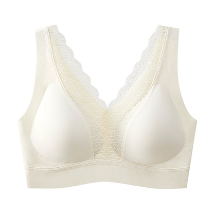 Thin Lace Beautiful Back Wireless Push-Up Bra