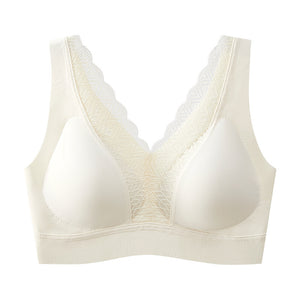 Thin Lace Beautiful Back Wireless Push-Up Bra