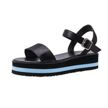 Load image into Gallery viewer, Women&#39;s Color Block Round Toe Buckle Sandals
