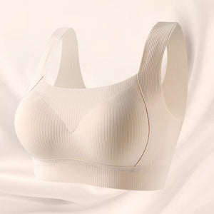 Seamless Back-Wrapped Half-Vest Sleep Bra