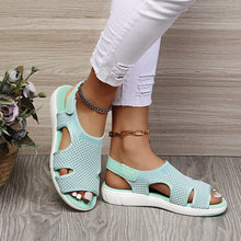 Load image into Gallery viewer, Women&#39;s New Summer Breathable Stretch Fly Weave Flat Casual Sandals
