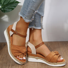 Load image into Gallery viewer, Summer Fish Mouth Bow Knot Sandals
