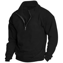 Load image into Gallery viewer, Men&#39;s Stand collar Sweatshirt Pullover Tops Fleece Half Zip Plain Sports
