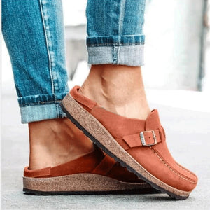 Women's Round Toe Low Heel Casual Shoes