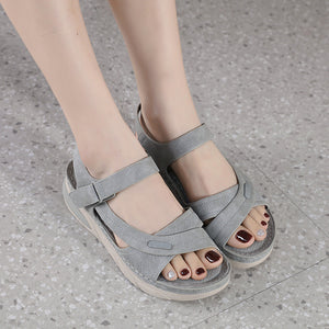 Women's Casual Thick Sole Velcro Sandals