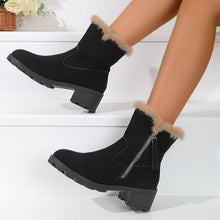 Load image into Gallery viewer, Women&#39;s Thick Heel Warm and Comfortable Martin Boots
