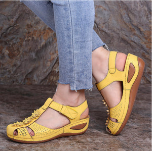 Summer women's soft sole round toe wedge sandals