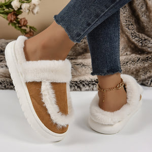 Women's Slippers Soft Plush Winter Warm Bedroom Shoes