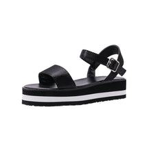 Load image into Gallery viewer, Women&#39;s Color Block Round Toe Buckle Sandals
