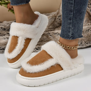 Women's Slippers Soft Plush Winter Warm Bedroom Shoes