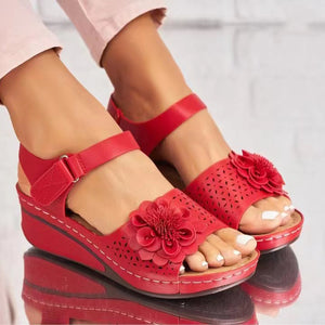 Women's Summer Hollow Flower Platform Sandals