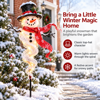 Twisted Christmas Lighted Yard Stakes