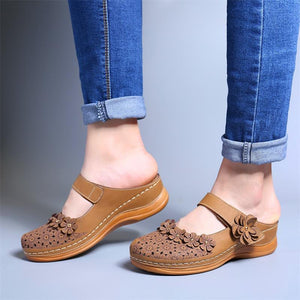 Ladies Flat Round Toe Casual Sandals