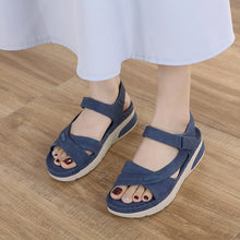 Load image into Gallery viewer, Women&#39;s Casual Thick Sole Velcro Sandals
