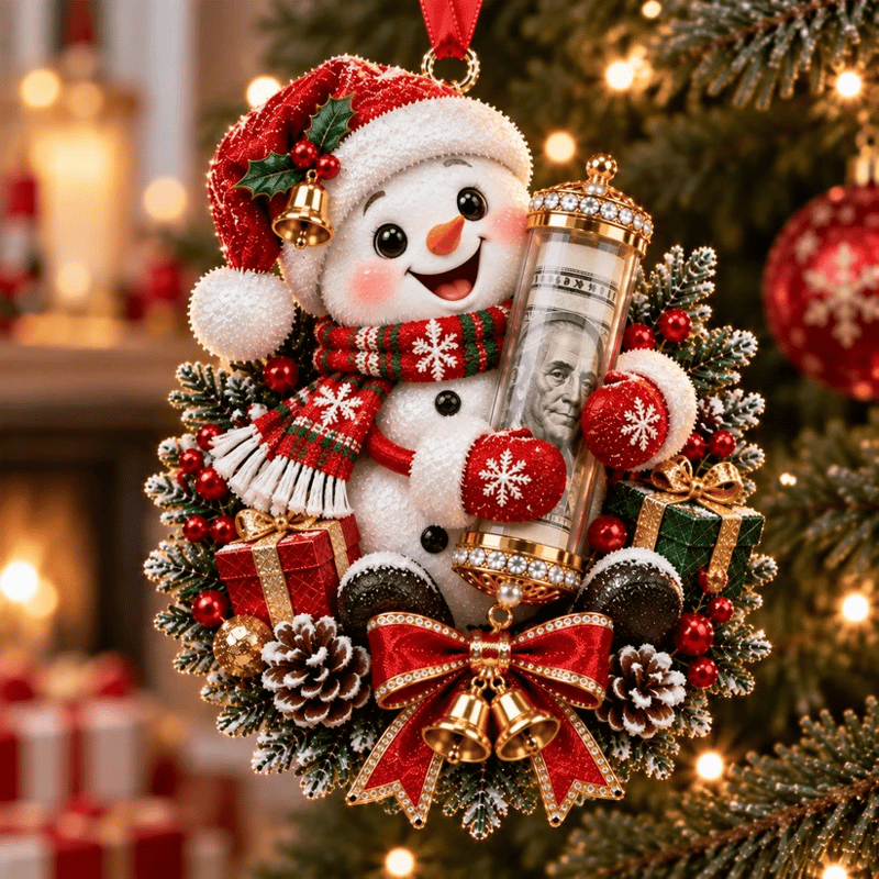 💵 Christmas Cash Gift Ornament - ✨A Fun Way to Give Money This Christmas
