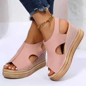 2024 summer fish mouth open toe high heel sandals