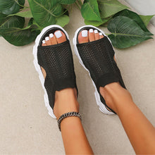 Load image into Gallery viewer, Women&#39;s Knitted Elastic Platform Casual Sandals
