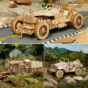 🔥EARLY SUMMER HOT SALE 48% OFF🔥 - SUPER WOODEN MECHANICAL MODEL PUZZLE SET