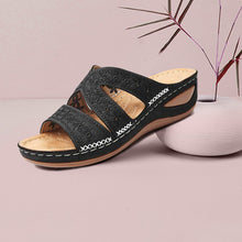 Load image into Gallery viewer, Women&#39;s Casual Slope With Embroidered Slippers
