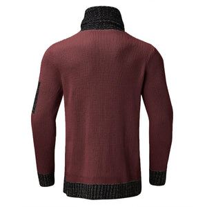 Men Turtleneck Winter Warm Cotton Pullovers Sweaters
