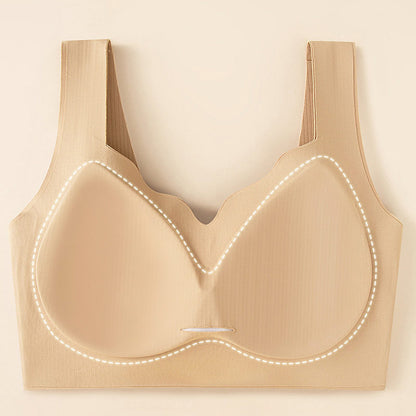 Wire-Free Seamless Push-Up One-Piece Bra
