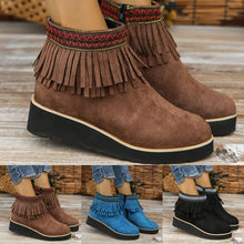 Load image into Gallery viewer, Womens Booties Casual Ankle Boots Work Women Side Zipper Faux Suede Winter Shoes
