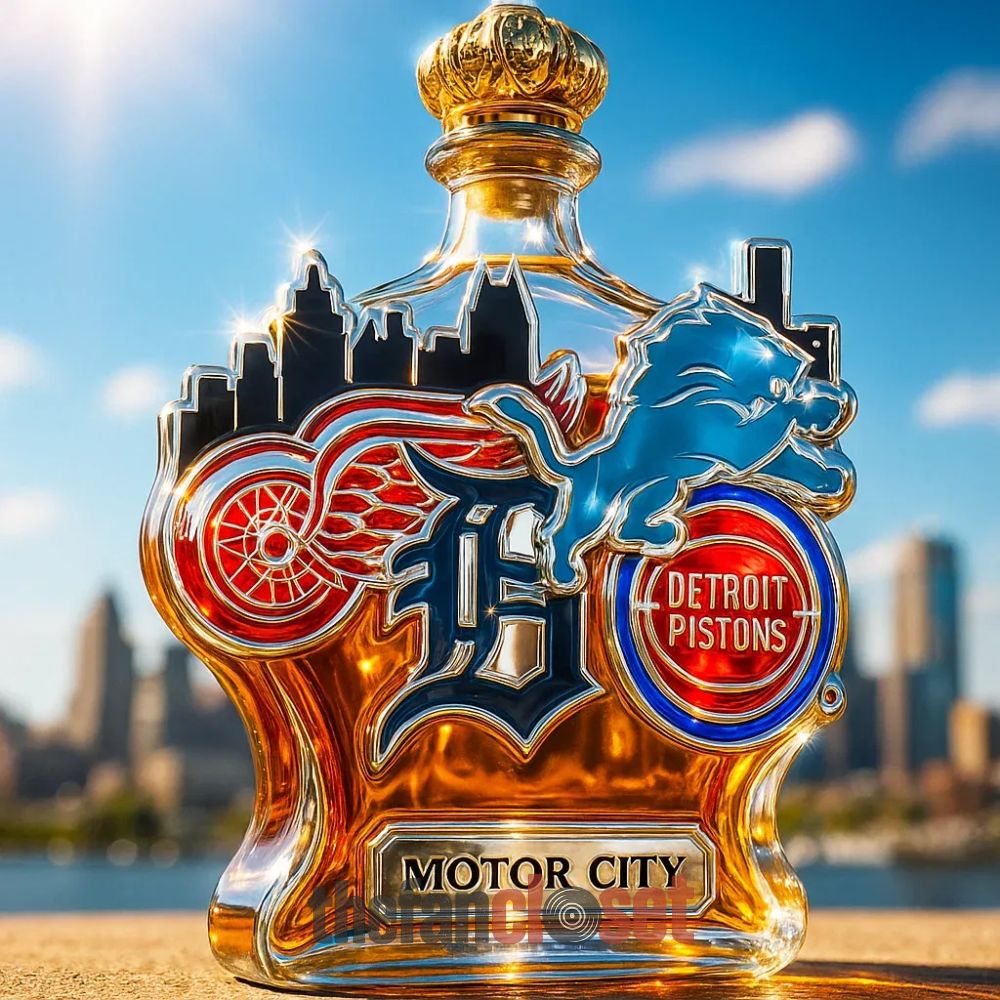 Detroit Limited Edition Motor City Whiskey Bottle