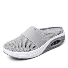 Load image into Gallery viewer, Women Daily Fly Knit Fabric Summer Air Cushion Mule Slippers
